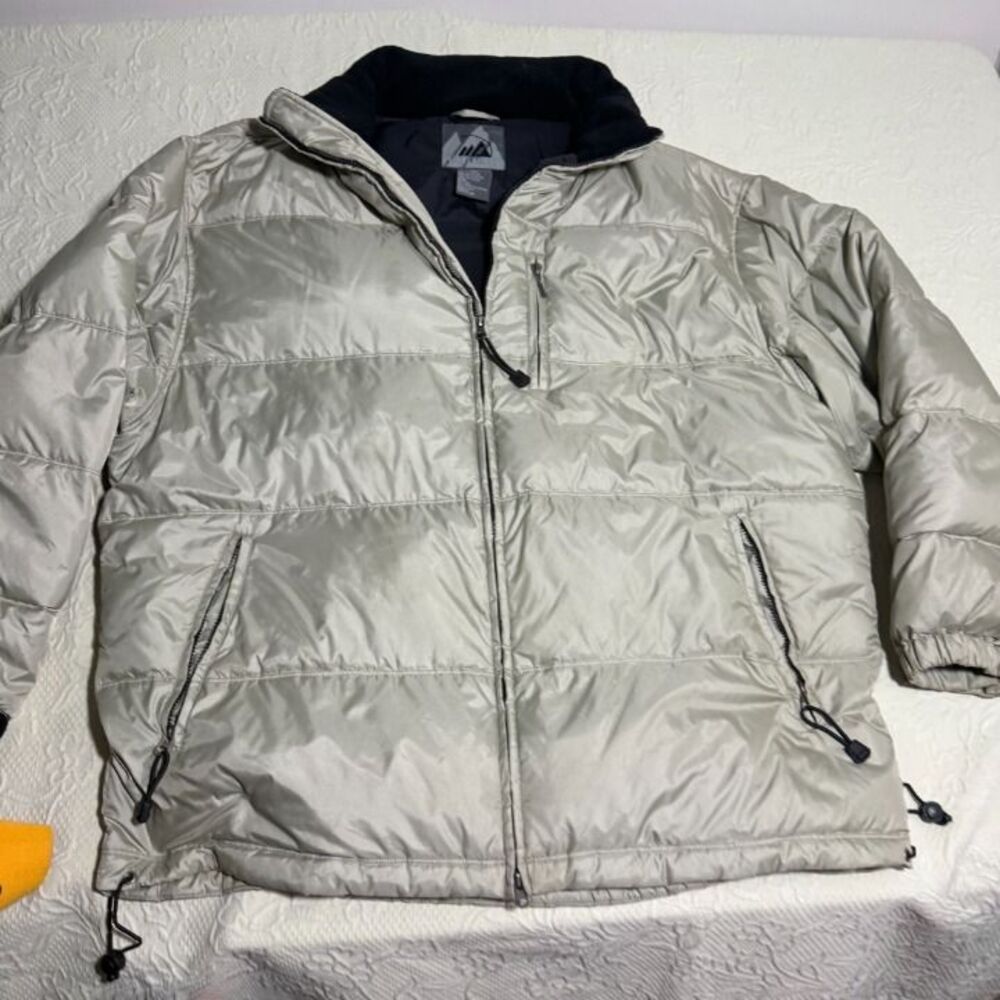 Colorado Clothing Heavy Quilt Puffer Jacket Silver Gray Size XXL
